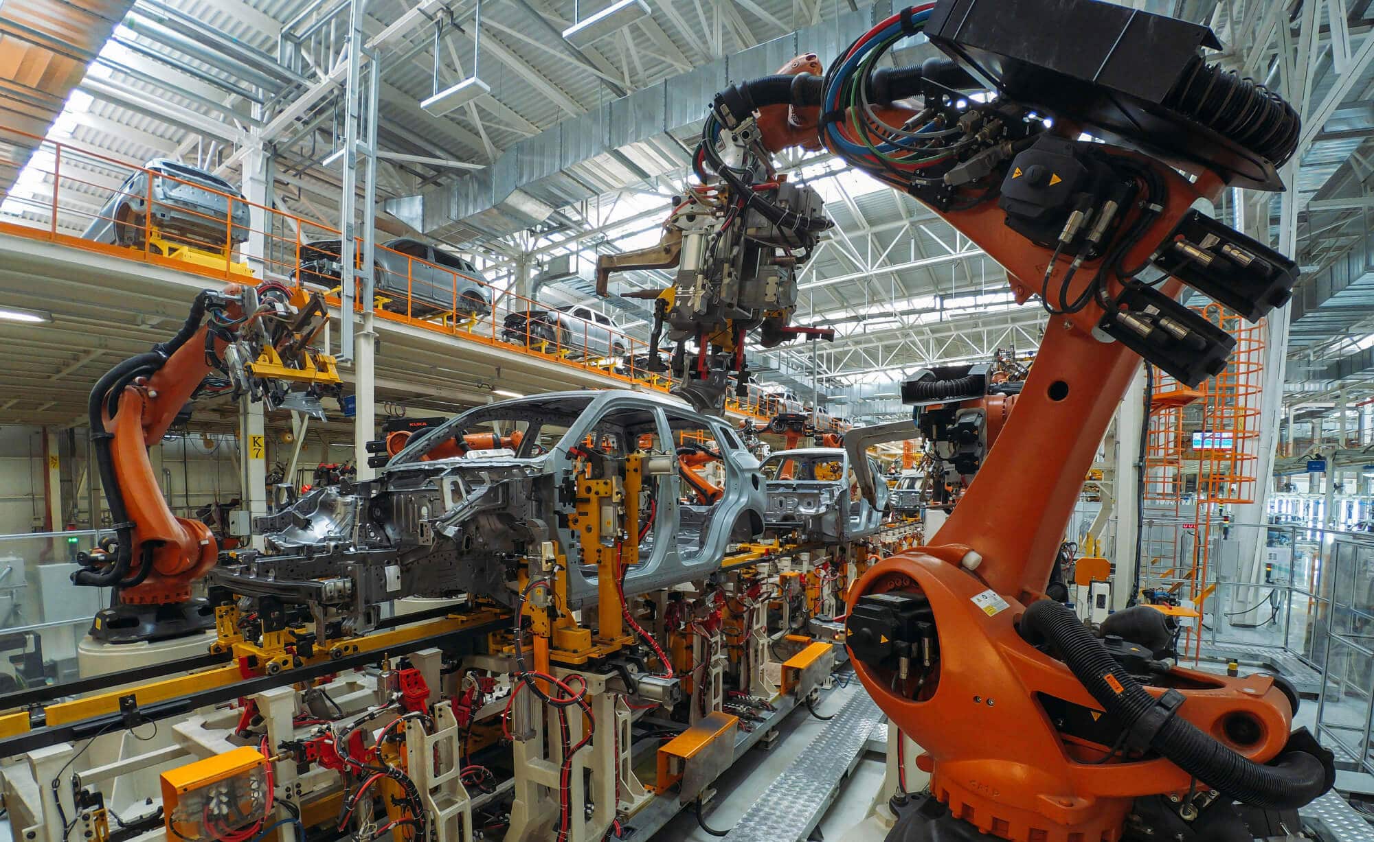Welding Robots in the Automotive Industry
