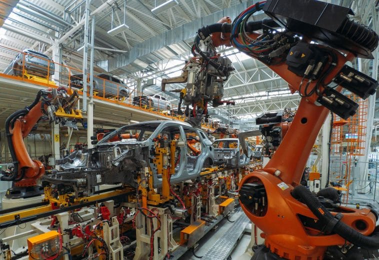 Welding Robots in the Automotive Industry