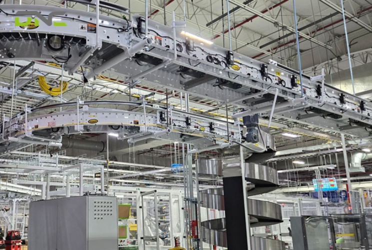 How an Overhead Conveyor System Works