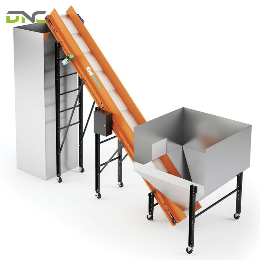 What should you consider when operating a hopper conveyor?