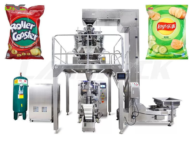 A Programmable Logic Controller (PLC) is the “brain” of an automatic snacks packing system.