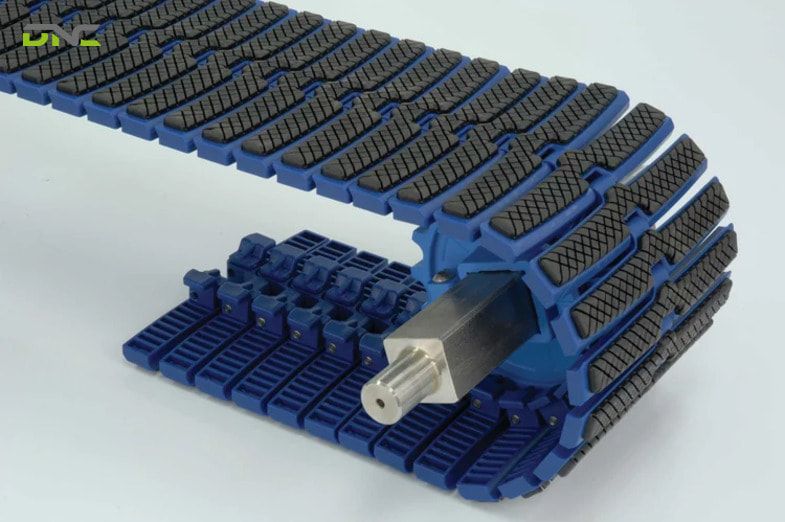 Plastic modular conveyor belts operate using a positive drive system
