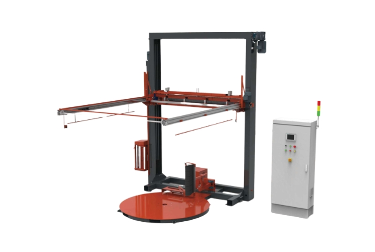 DNX WR 207 CR Fully Automatic Remote Controlled Pallet Wrapper with Top Sheet Dispenser