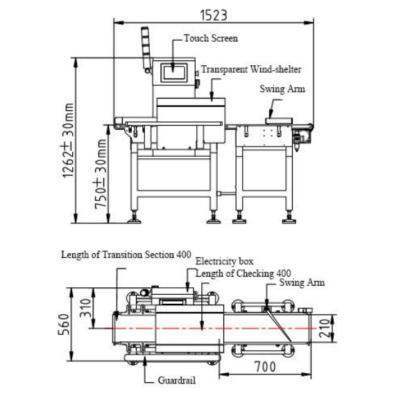 Automatic Check Weight Machine 4 Structure CW-200 Automatic Check Weight Machine