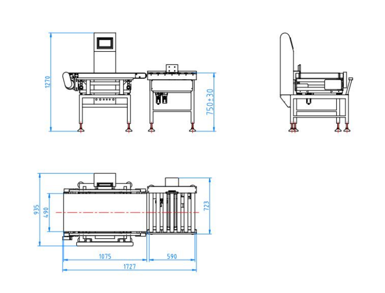 Automatic Check Weight Machine 10 Structure CW-500 Automatic Check Weight Machine for Heavy-weight Products