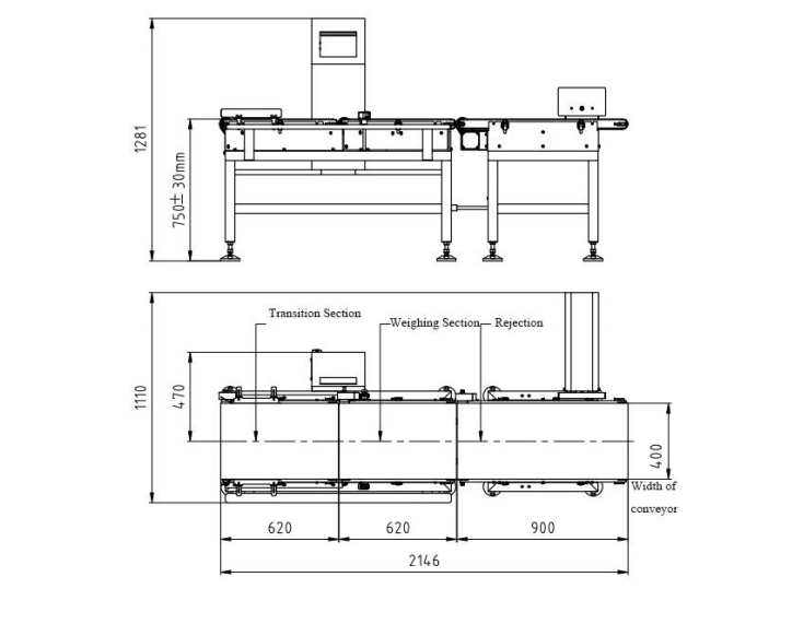 Automatic Check Weight Machine 8 Structure CW-400 Automatic Check Weight Machine