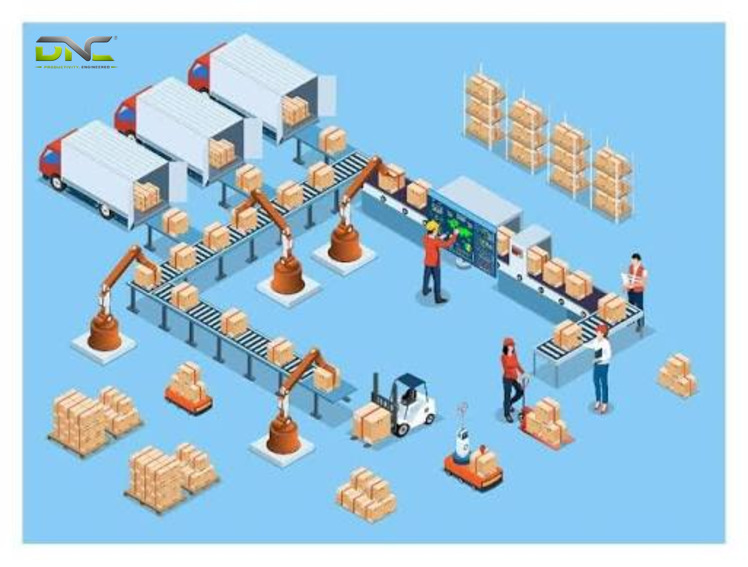 Buffers Where Rates Change Between Intralogistics Stages